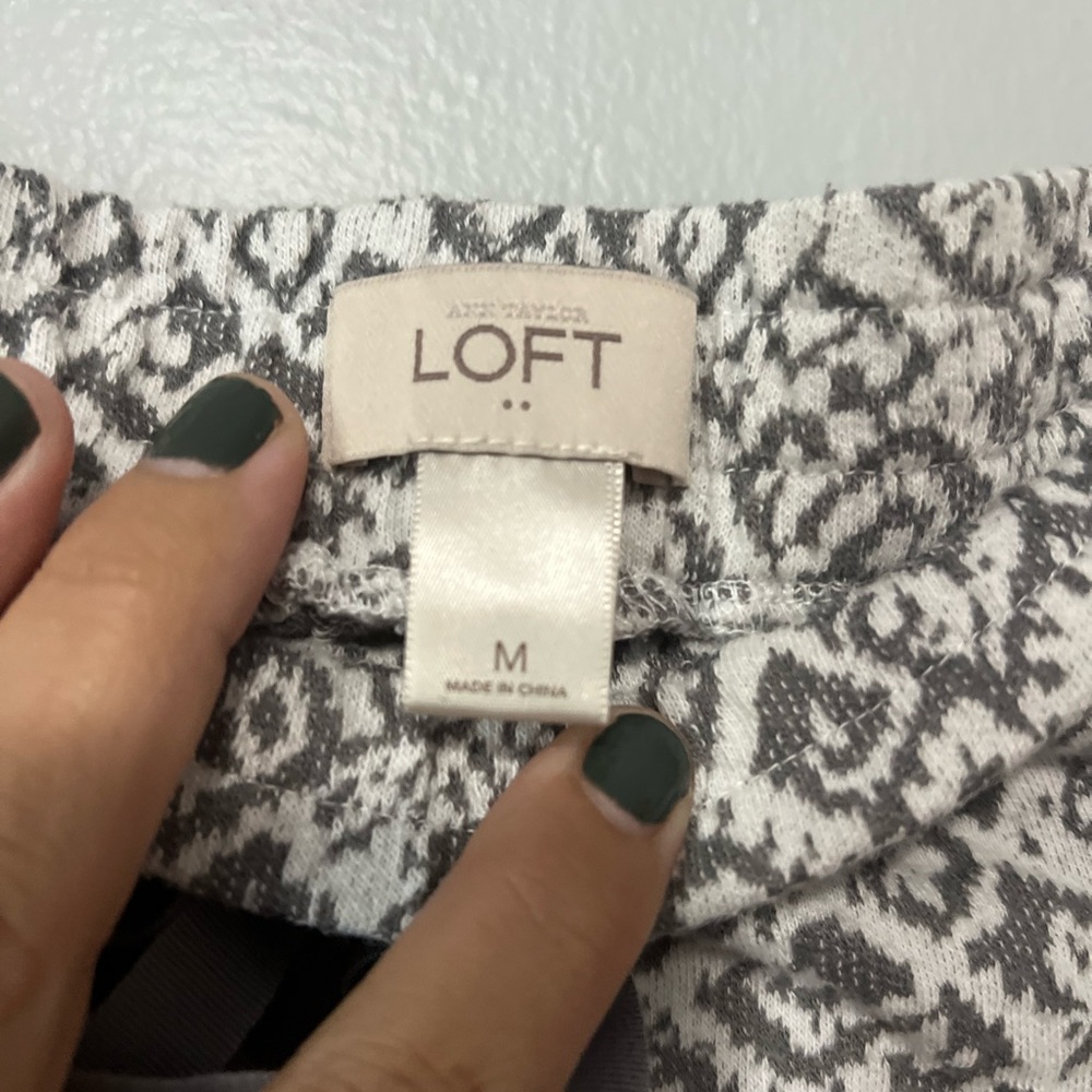 LOFT Knit Drawstring Mini Skirt - Picture 3 of 5